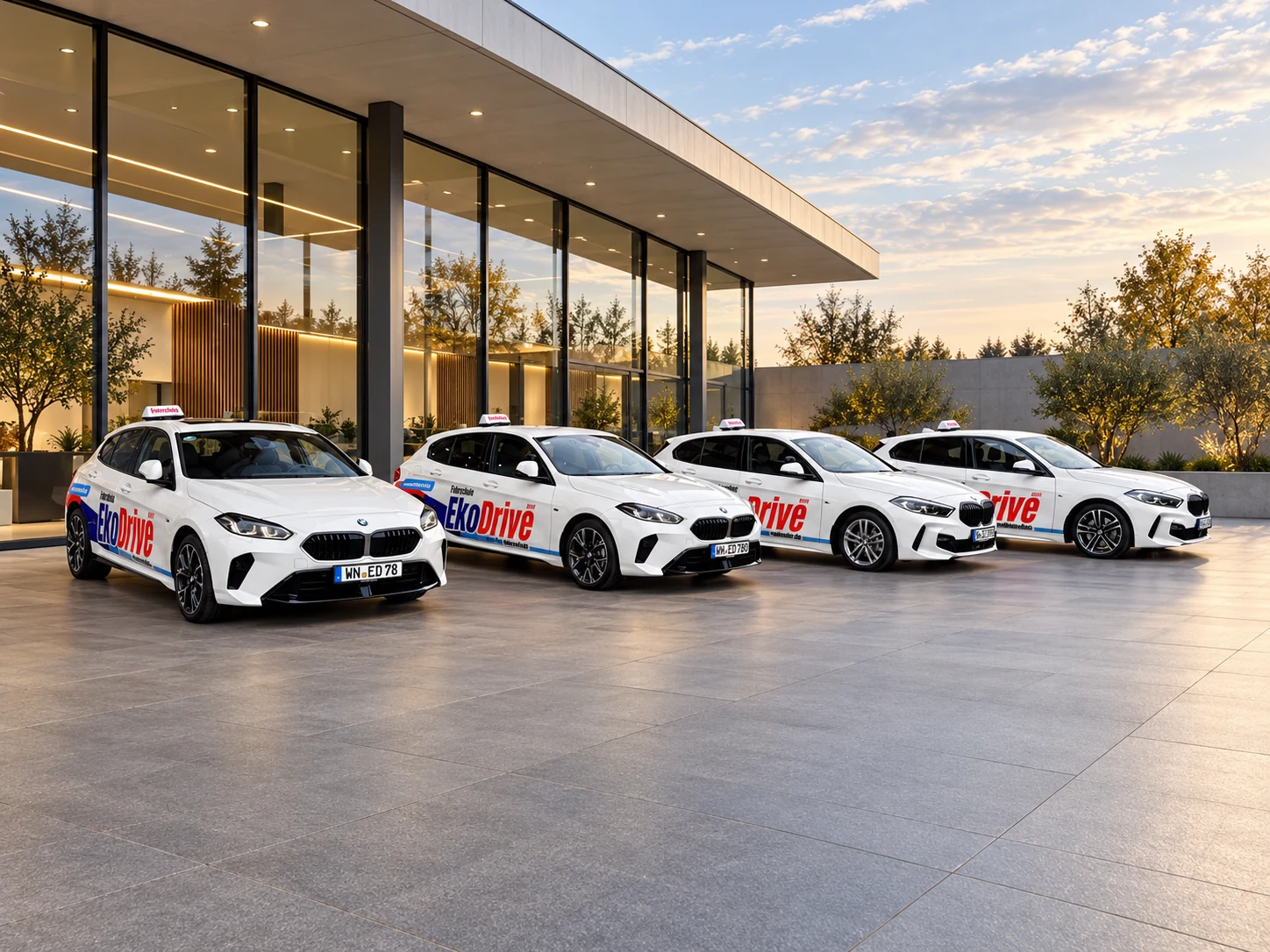 Vier EkoDrive-BMWs – unser Fuhrpark